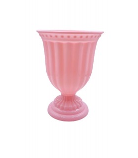 MACETA PLASTICA 13X18CM ROSADO CLARO