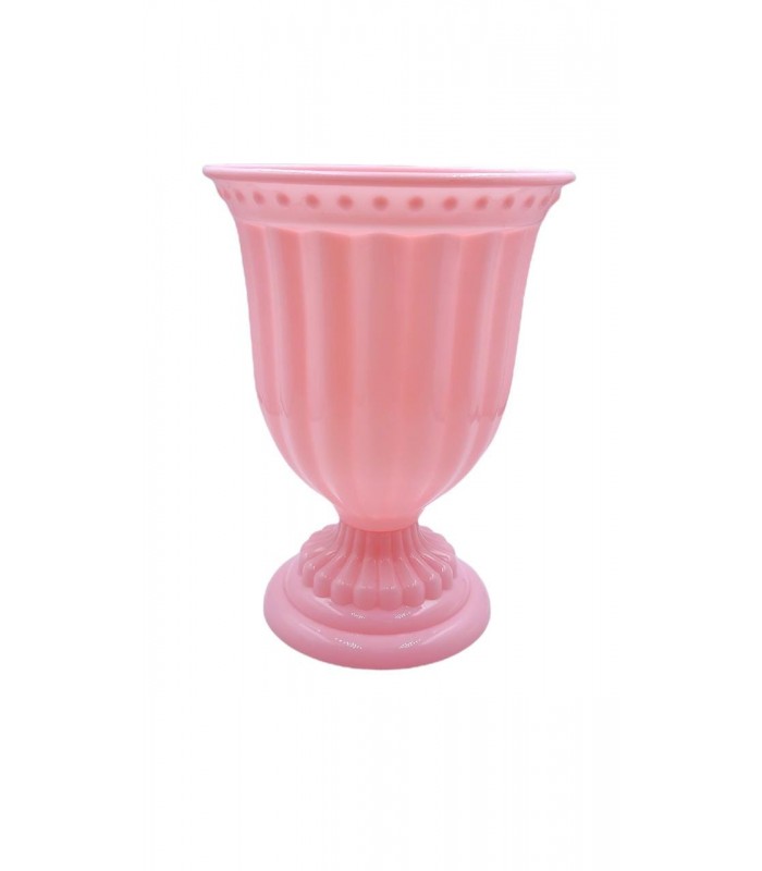 MACETA PLASTICA 13X18CM ROSADO CLARO