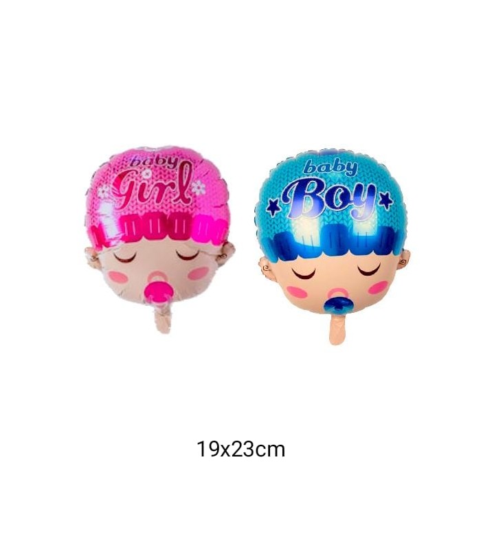 GLOBO METALIZADO CABEZA DE BEBE