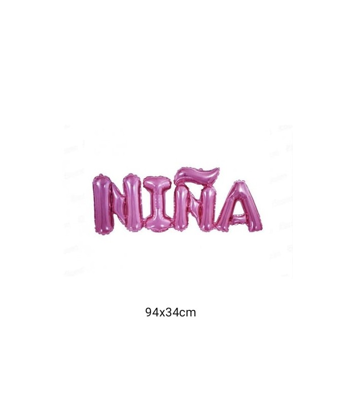 GLOBO NIÑA 94X34 ROSADO
