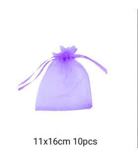 BOLSA ORGANZA 10P 11X16 LILA