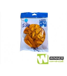 GLOBO LISO N°12 DORADO