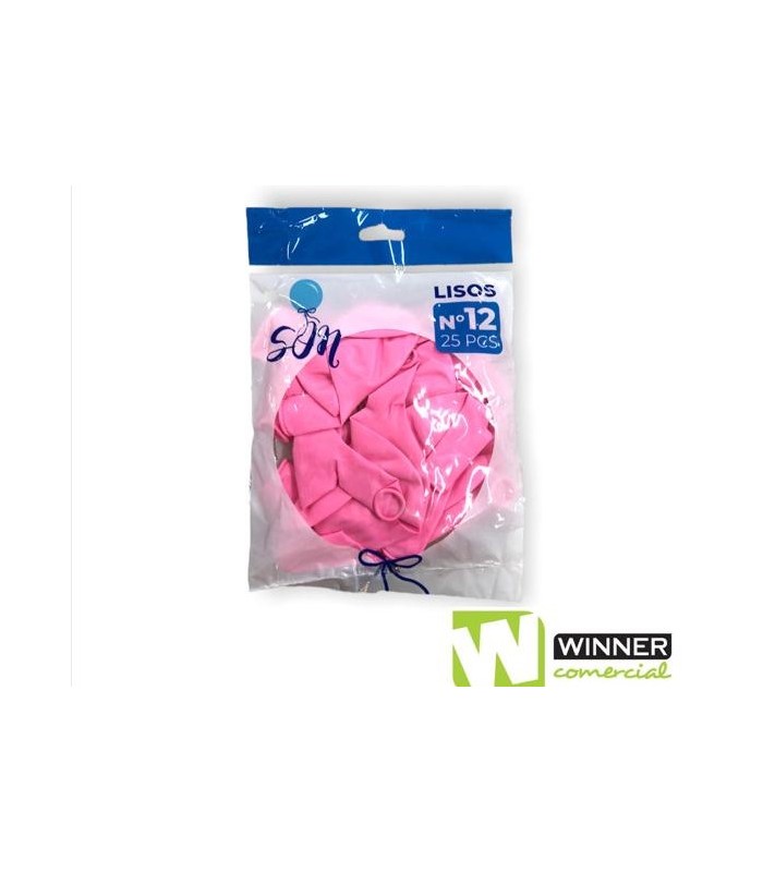GLOBO LISO N°12 ROSA CLARO