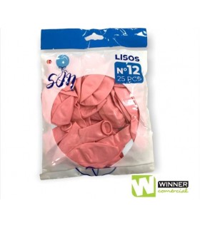 GLOBO LISO N°12 ROSA BEBE