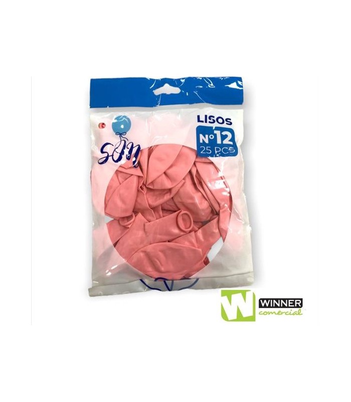 GLOBO LISO N°12 ROSA BEBE
