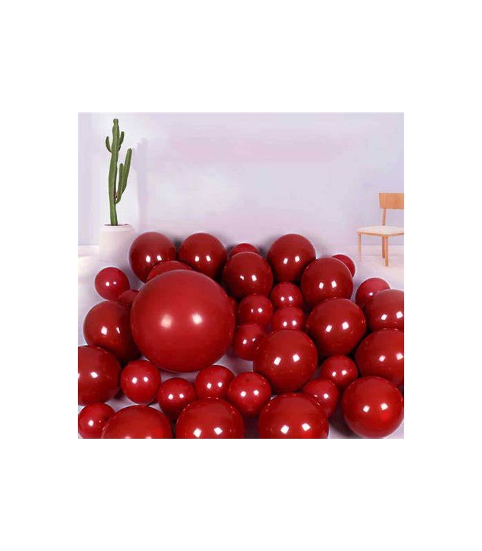 GLOBO LISO N°12 ROJO CANADINA