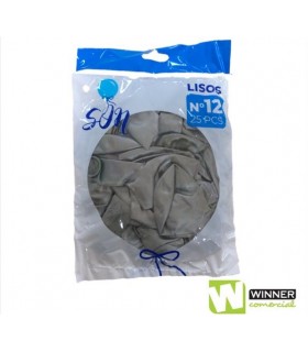 GLOBO LISO N°12 PLATEADO