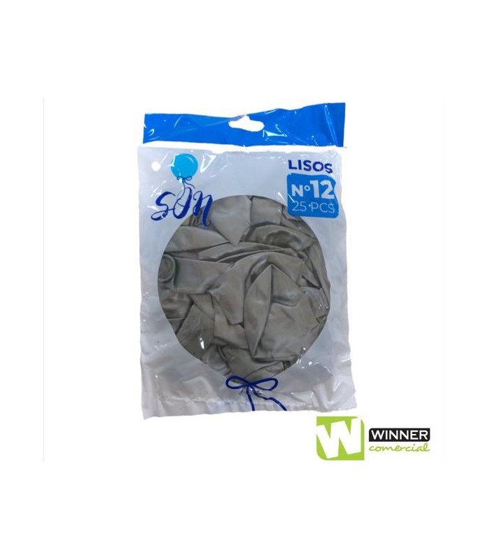 GLOBO LISO N°12 PLATEADO