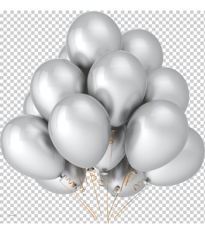 GLOBO LISO N°12 PLATEADO