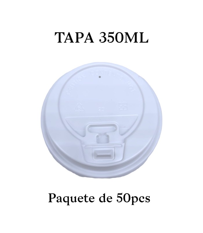 TAPA BLANCA 350ML 50PC