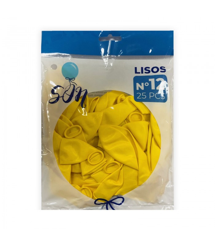 GLOBO LISO N°12 AMARILLO CANARIO