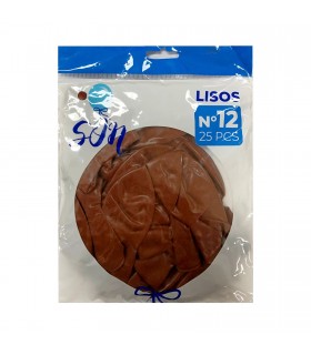 GLOBO LISO N°12 MARRON OSCURO
