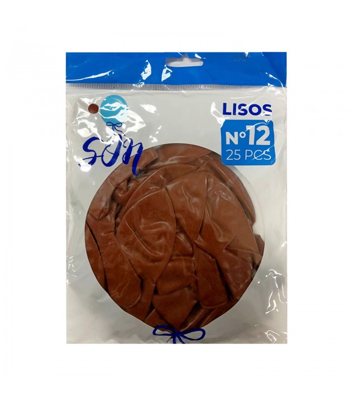 GLOBO LISO N°12 MARRON OSCURO