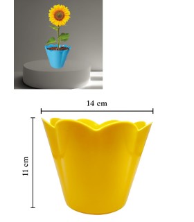 POTE GIRASOL PEQ AMARELO