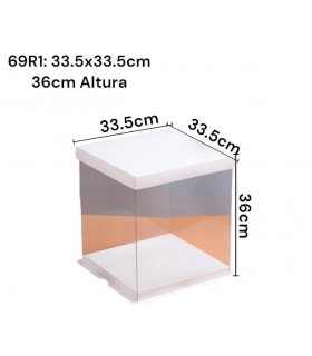CAJA TRANSPARENTE CUADRADO 3 TIER