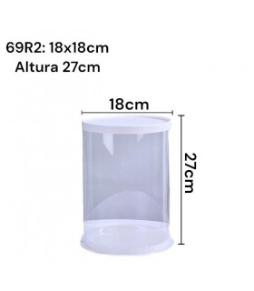 CAJA TRANSPARENTE CILINDRO 3 TIER