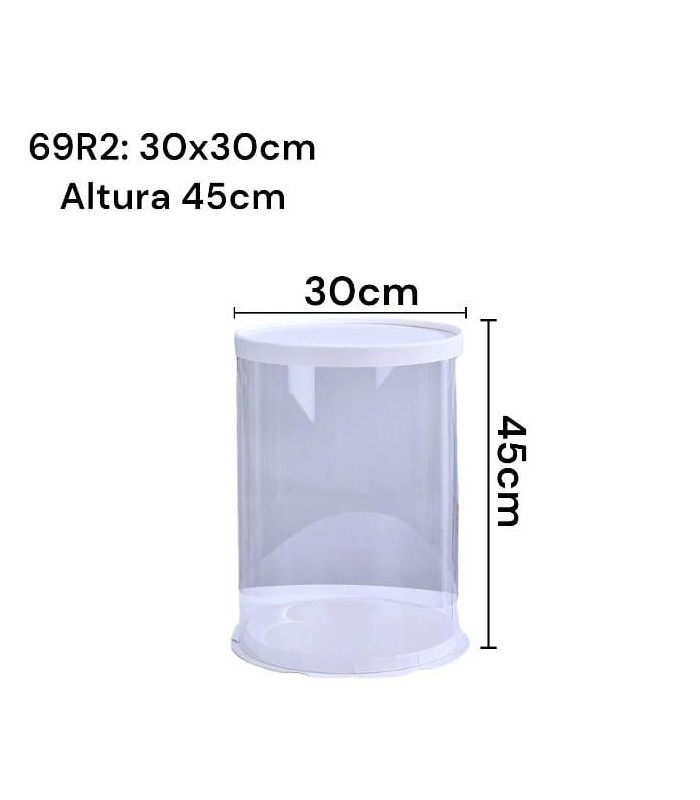 CAJA TRANSPARENTE CILINDRO 4 TIER