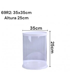 CAJA TRANSPARENTE CILINDRO 2 TIER