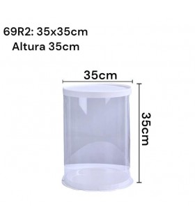 CAJA TRANSPARENTE CILINDRO 3 TIER
