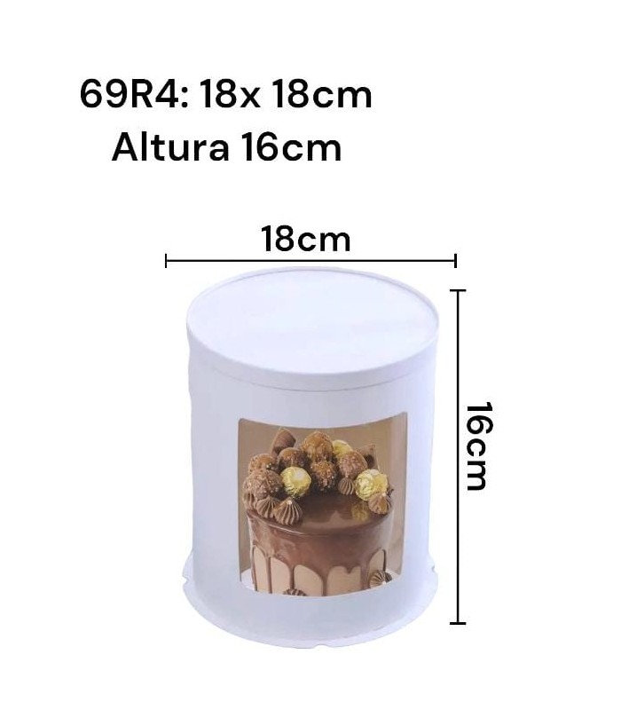 CAJA BLANCO CILINDRO C/ VISOR 1 TIER