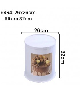 CAJA BLANCO CILINDRO C/ VISOR 3 TIER