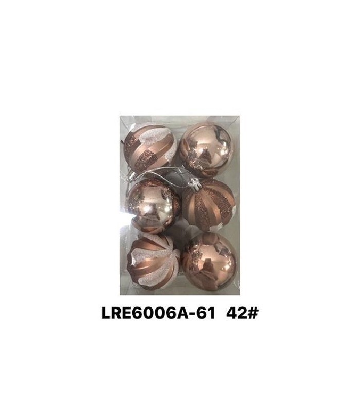 BOLAS NAVIDEÑOS  MARRON CLARO