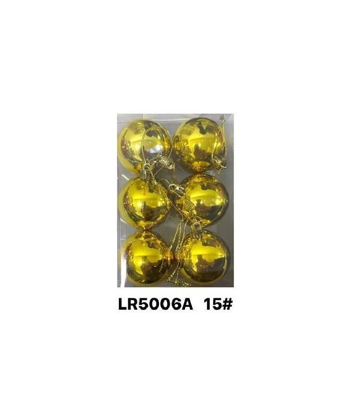 BOLAS NAV 5CM 6PC DORADO