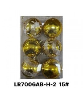 BOLAS NAVIDEÑOS DORADO CLARO