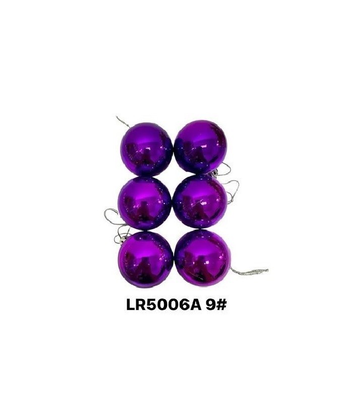 BOLAS NAV 5CM 6PC LILA