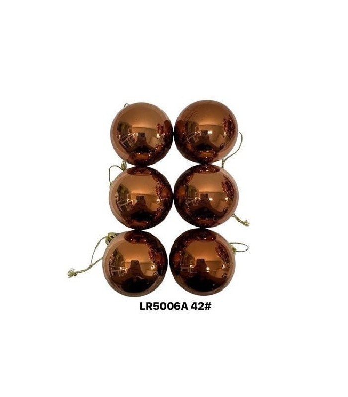 BOLAS NAV 5CM 6PC MARRON CLARO