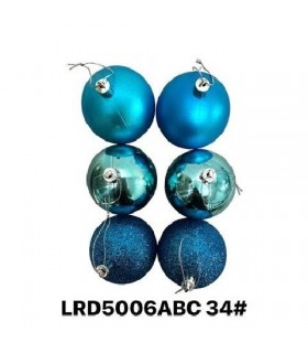 BOLAS NAV 5CM 6PC TURQUEZA