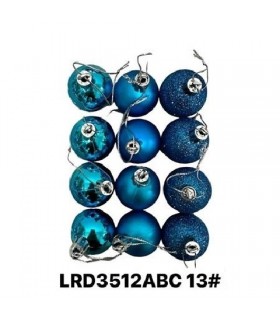 BOLAS NAV 3.5CM 12PC CELESTE