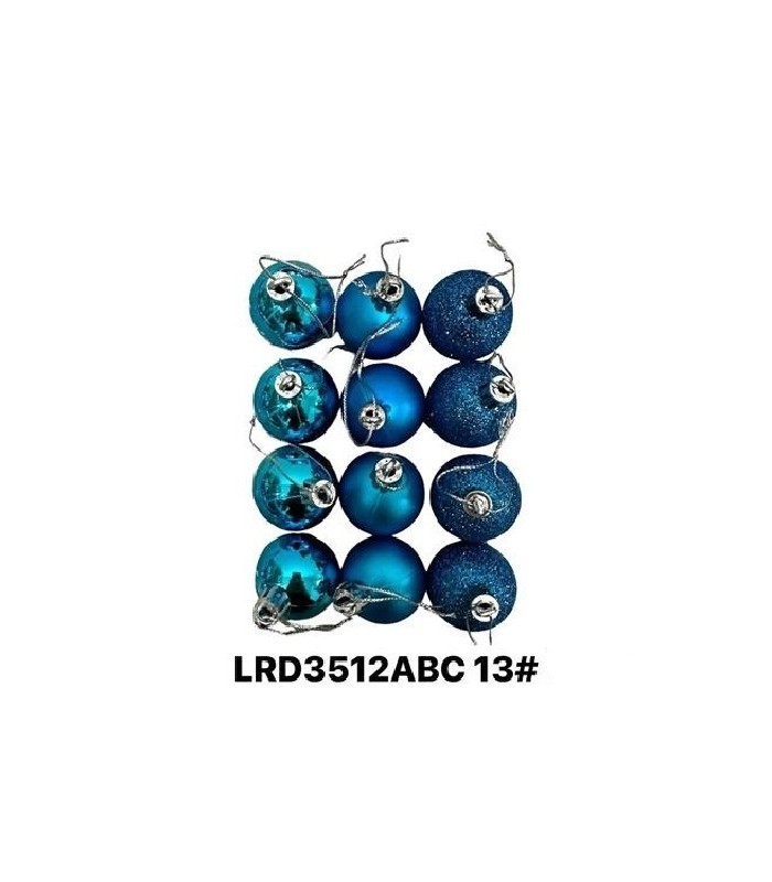 BOLAS NAV 3.5CM 12PC CELESTE