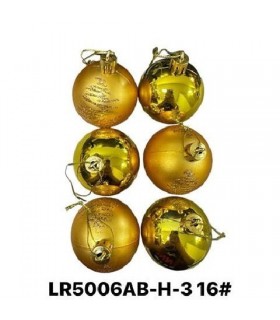 BOLAS NAVIDEÑOS DORADO CLARO