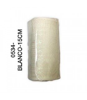 CINTA MALLA BLANCA / PLATA 15CM