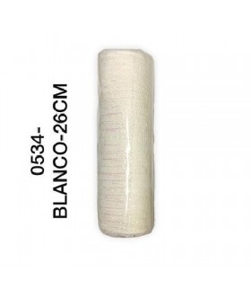 CINTA MALLA BLANCA / PLATA 26CM