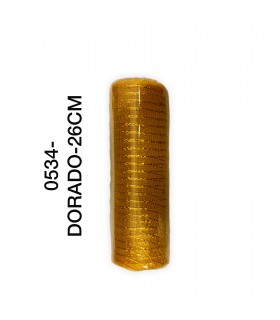 CINTA MALLA DORADO 26CM