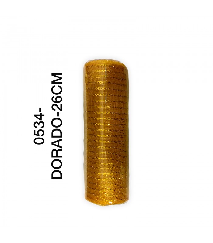 CINTA MALLA DORADO 26CM