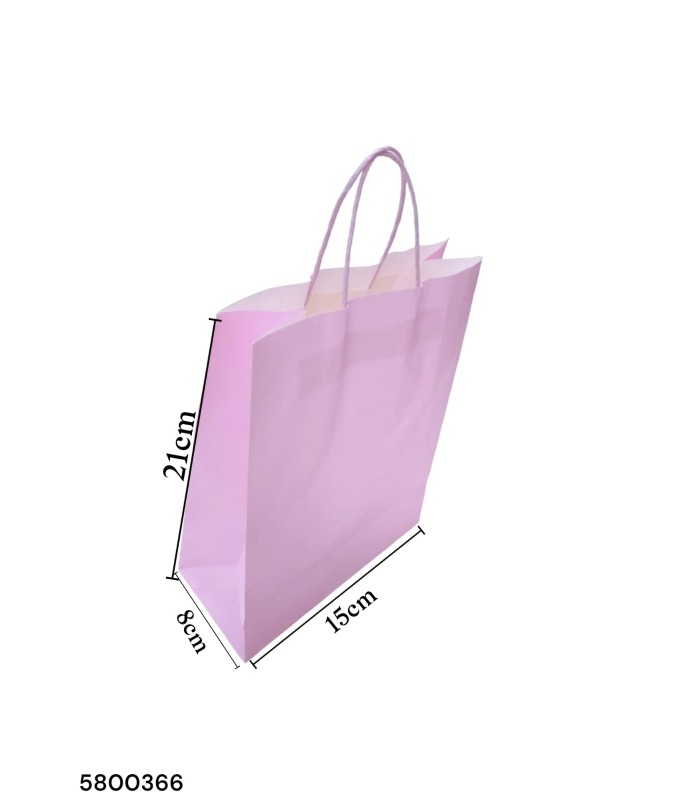 BOLSA REGALO LILA PASTEL P 21X15X8