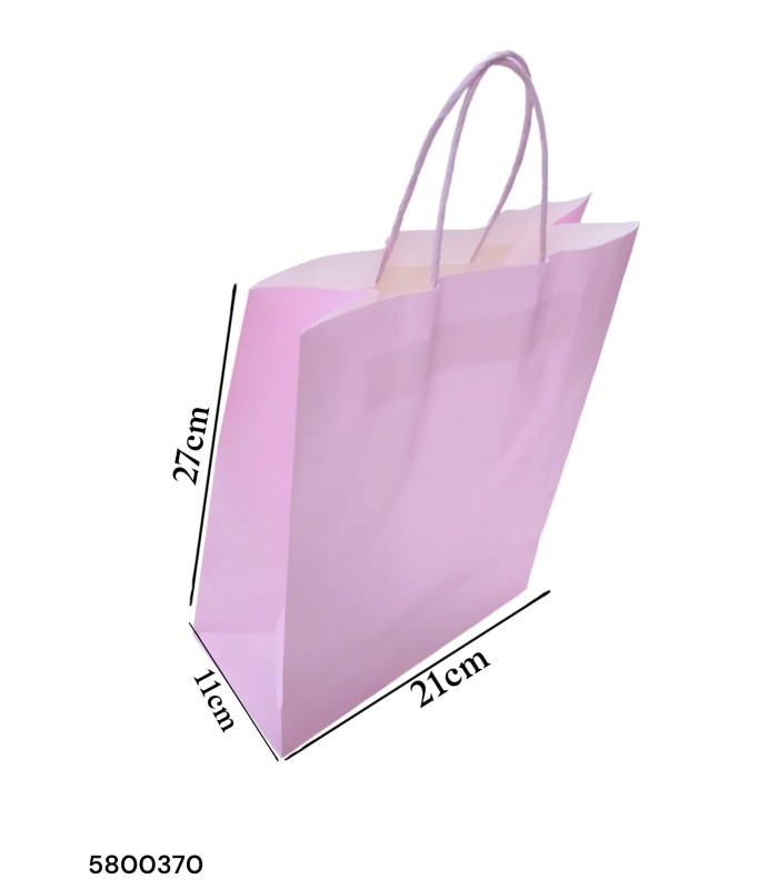 BOLSA REGALO LILA PASTEL M 27X21X11