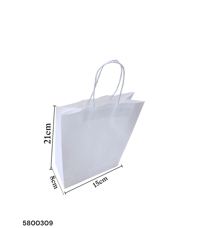 BOLSA REGALO BLANCO P 21X15X8