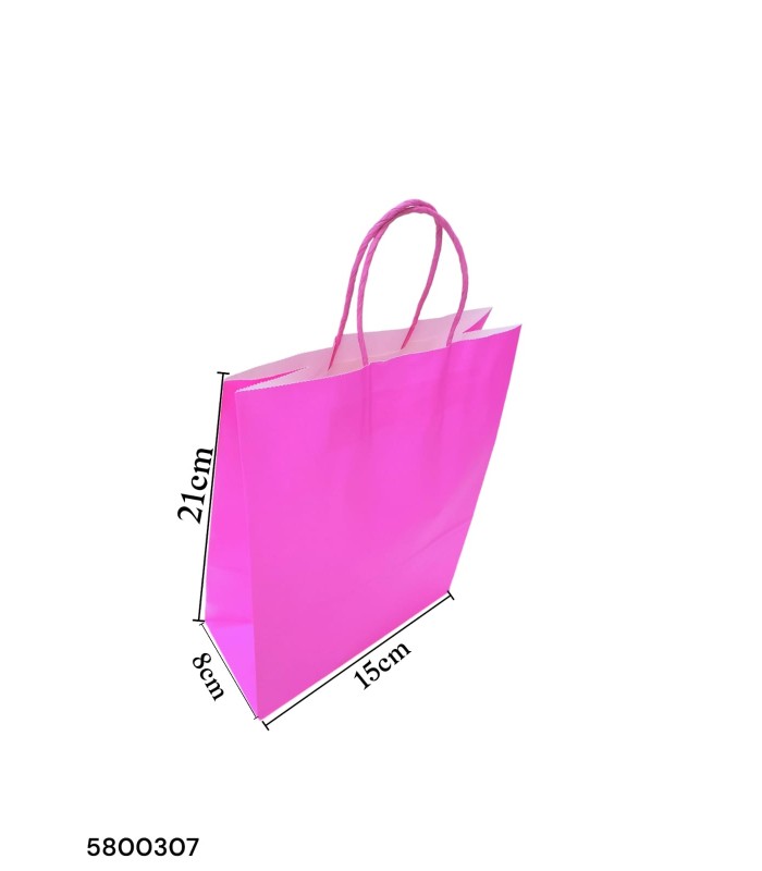 BOLSA REGALO FUCSIA P 21X15X8
