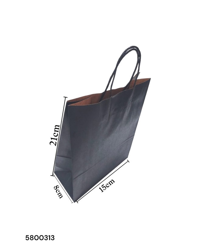 BOLSA REGALO NEGRO P 21X15X8