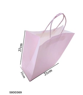 BOLSA REGALO ROSA PASTEL M 27X21X11