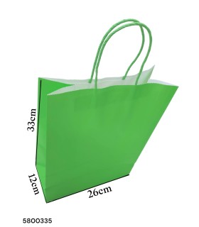 BOLSA REGALO VERDE LIMON L 33X26X12