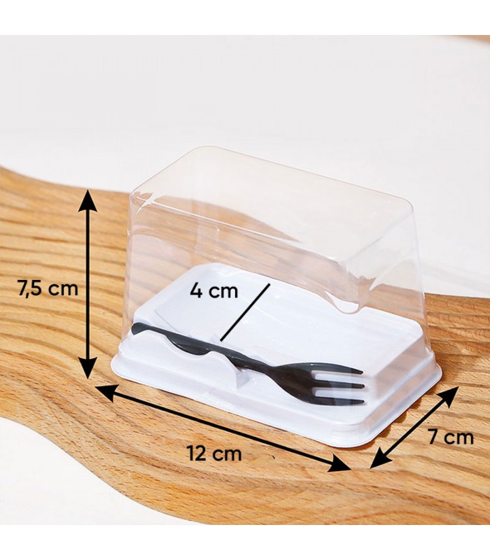 CAJA TRANSPARENTE C/TAPA X10PC