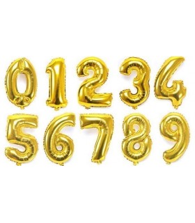 GLOBO METALIZADO NUMERO DOR T16