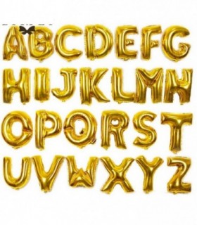 GLOBO METALIZADO LETRA DOR T16