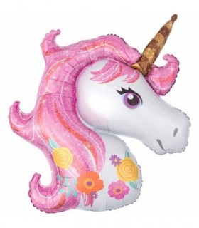 GLOBO METALIZADO UNICORNIO