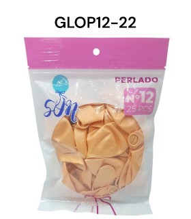 GLOBO PERLADO N°12 MARFIN 25PCS